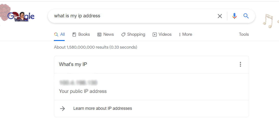 Google your IP address