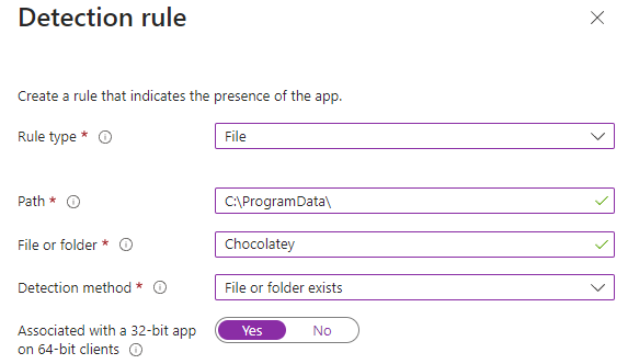 update detection rules