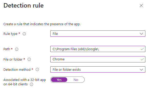 configure your new Win32 application