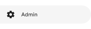 Screenshot of Admin button in Google Analytics